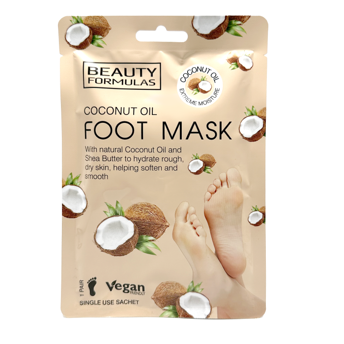 Mascarilla para Pies con Aceite de Coco