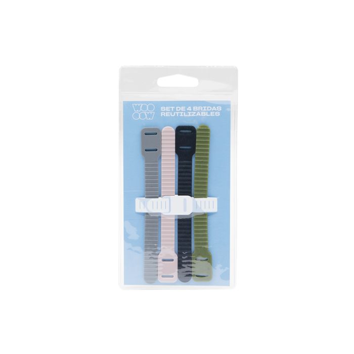 Set de 4 Bridas Reutilizables