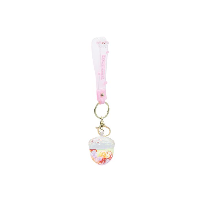 Llavero Alphabet Glitter Nut