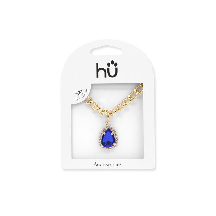 Collar Pet Piedra Azul