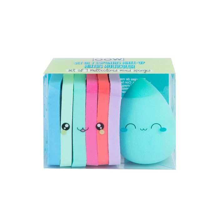 Set 7 Esponjas Makeup Mixtas Multicolor