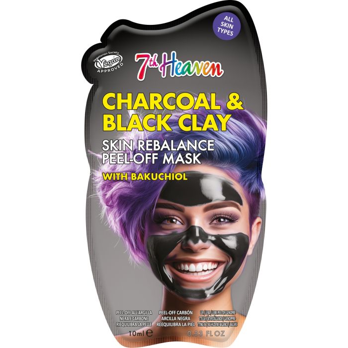 Charcoal & Black Clay Mascarilla Facial Peel-Off Reequilibrante con Carb¨®n y Arcilla Negra