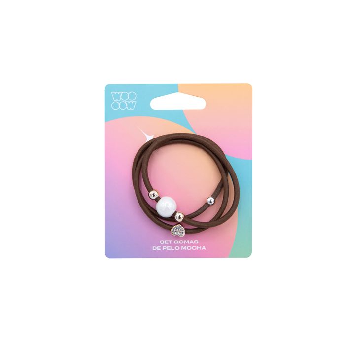 Set Gomas de Pelo Mocha