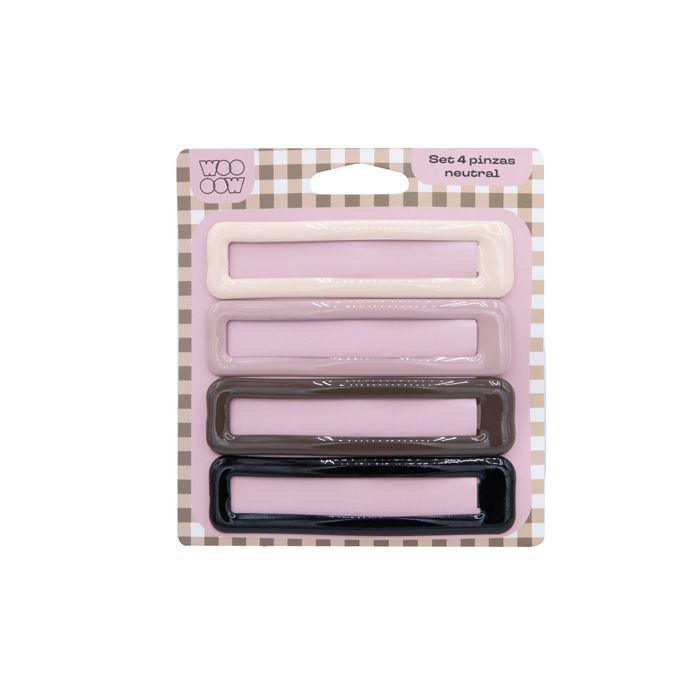 Set 4 Pinzas Neutral