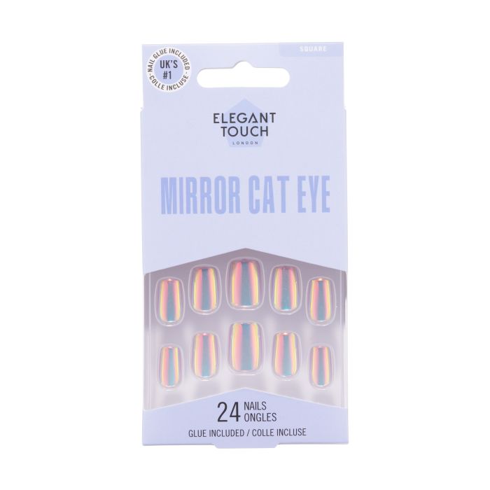U?as Postizas Mirror Cat Eye Square